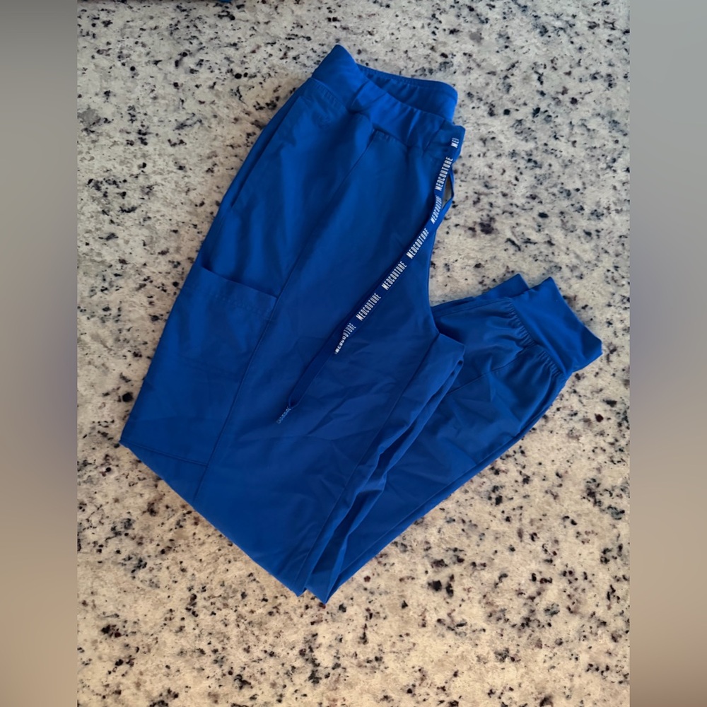 Med Couture Blue Jogger Scrubs